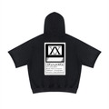 Unisex Mineral Wash Short Sleeve Hoodie