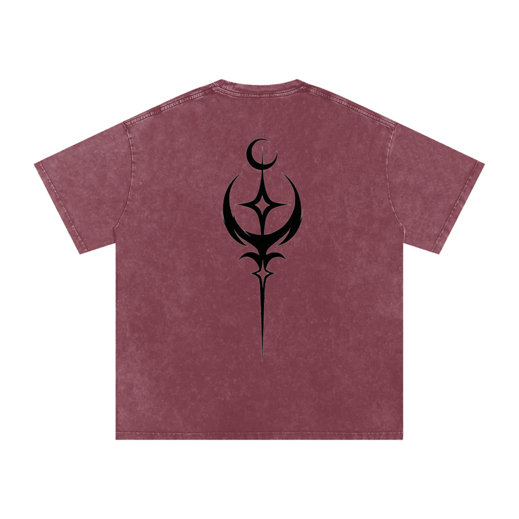 Snow Washed Oversized Cotton T-Shirt