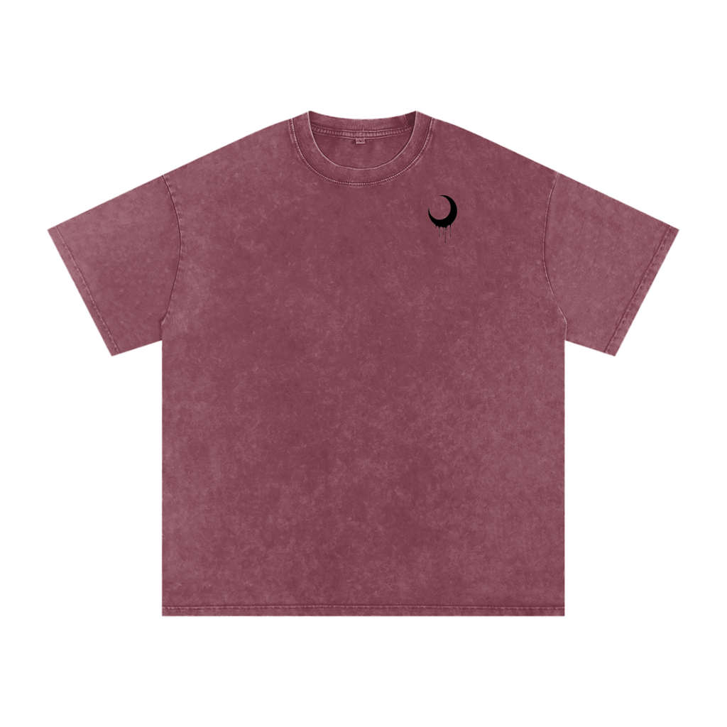 Snow Washed Oversized Cotton T-Shirt